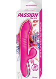 Passion Teaser Heat Up Rechargeable Silicone Rabbit Vibrator - Pink