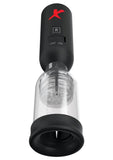Pipedream Extreme Elite Silicone Tip Teazer Power Pump Masturbator - Black/Clear