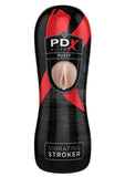 Pipedream Extreme Elite Vibrating Pussy Masturbator with Bullet - Pussy - Black/Flesh/Vanilla