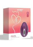 Pearl App-Controlled Magnetic Rechargeable Silicone Panty Vibrator - Light - Purple