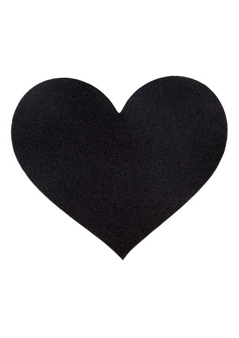 Peekaboo Classic Black Hearts Pasties - Black