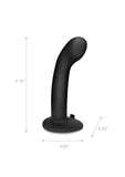 Pegasus P-Spot/G-Spot Peg Rechargeable Dildo with Remote Control - Black - 6in