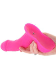 Pegasus Realistic Silicone Rechargeable Dildo with Balls with Remote Control and Adjustable Harness - Pink - 6.5in - Set