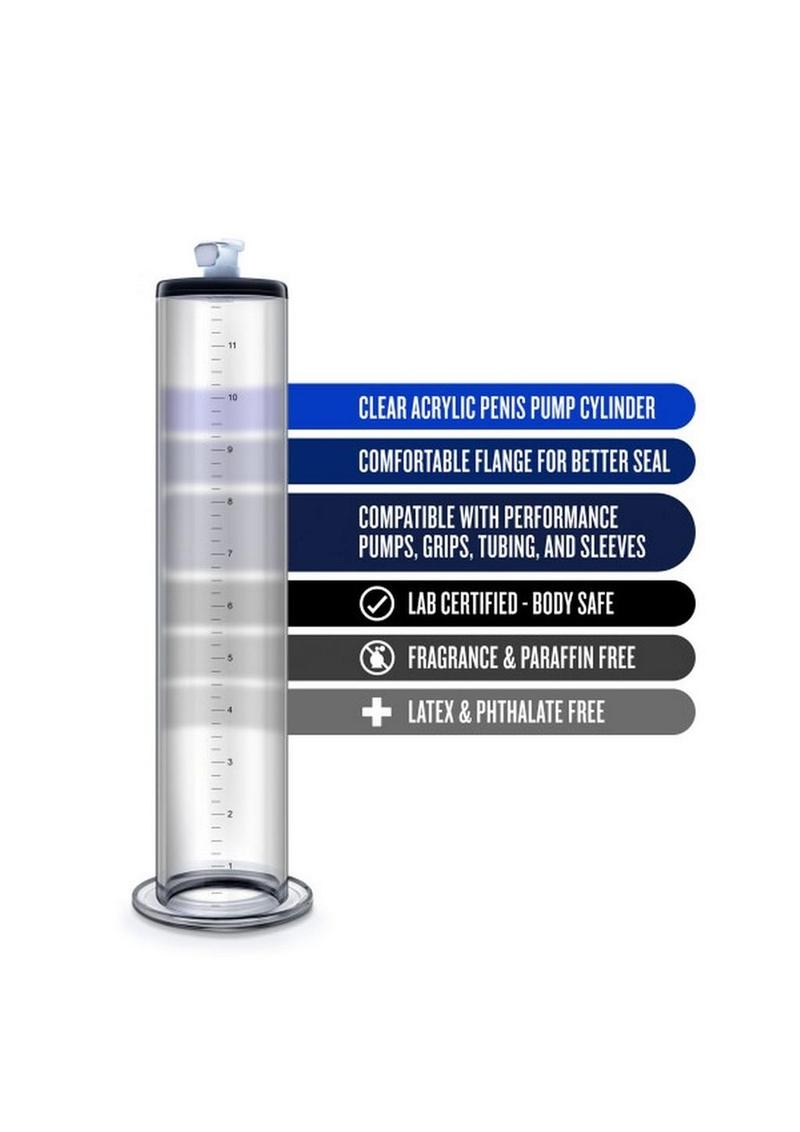 Performance Penis Pump Cylinder - Clear - 12 X 2in