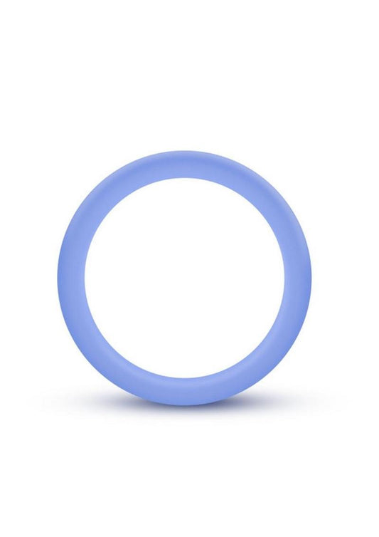 Performance Silicone Cock Ring - Blue/Glow In The Dark/Green