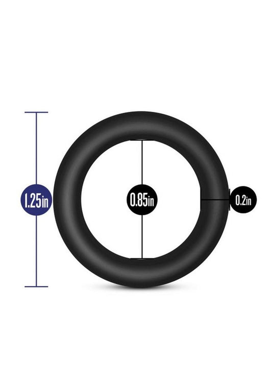 Performance Vs2 Pure Premium Silicone Cock Rings - Black - Small