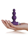 Petite Sensations Bubbles Silicone Vibrating Butt Plug - Purple