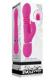 Pink Dragon Rechargeable Silicone Multi Vibrator