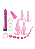 Pink Elite Collection Vibrating Anal Play Kit