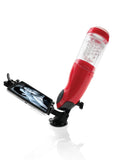 Pipedream Extreme Toyz Rechargeable Mega-Bator Mouth Masturbator - Mouth - Clear/Red