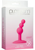 Platinum Premium Silicone - The Minis - Bubble - Small Anal Plug - Pink - Small