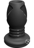 Platinum Premium Silicone - The Stretch - Medium Anal Expander Plug - Black