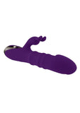 Playboy Hop to It Rechargeable Silicone Rabbit Vibrator - Purple