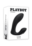 Playboy Play Time Rechargeable Silicone Dual Vibrator with Clitoral Stimulator