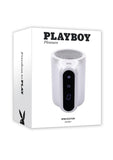 Playboy Spin Doctor Rechargeable Dual End Masturbator - Clear/White