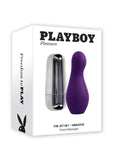 Playboy The Jet Set Vibrator Rechargeable Silicone Clitoral Stimulator - Purple/Silver