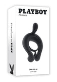 Playboy Triple Play Rechargeable Silicone Cock Ring with Remote Control