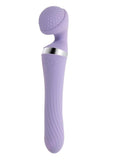 Playboy Vibrato Rechargeable Silicone Dual Ended Wand - Purple