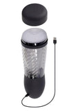 Playboy Whirlwind Rechargeable Thrusting and Spinning Stroker - Black