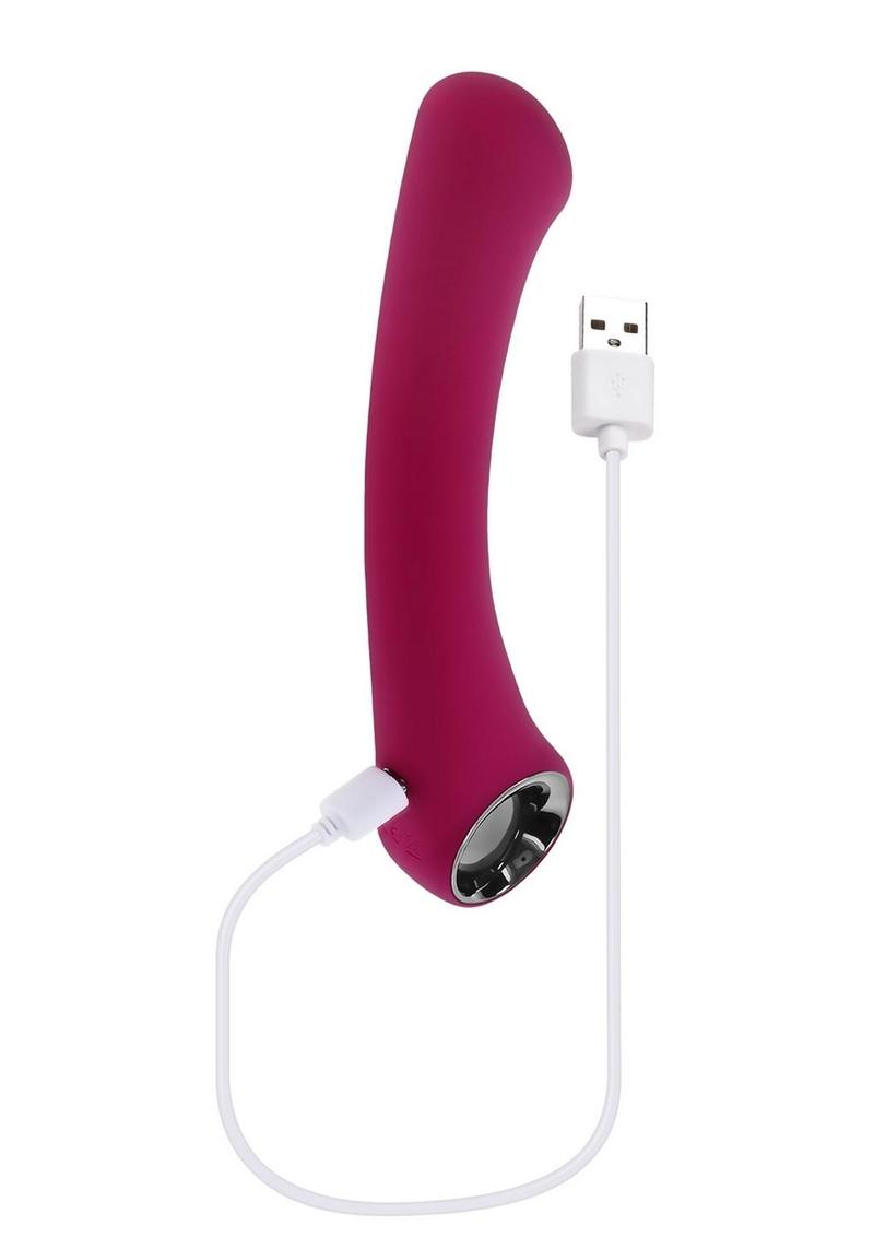 Pleasure Curve Rechargeable Silicone G-Spot Vibrator - Red