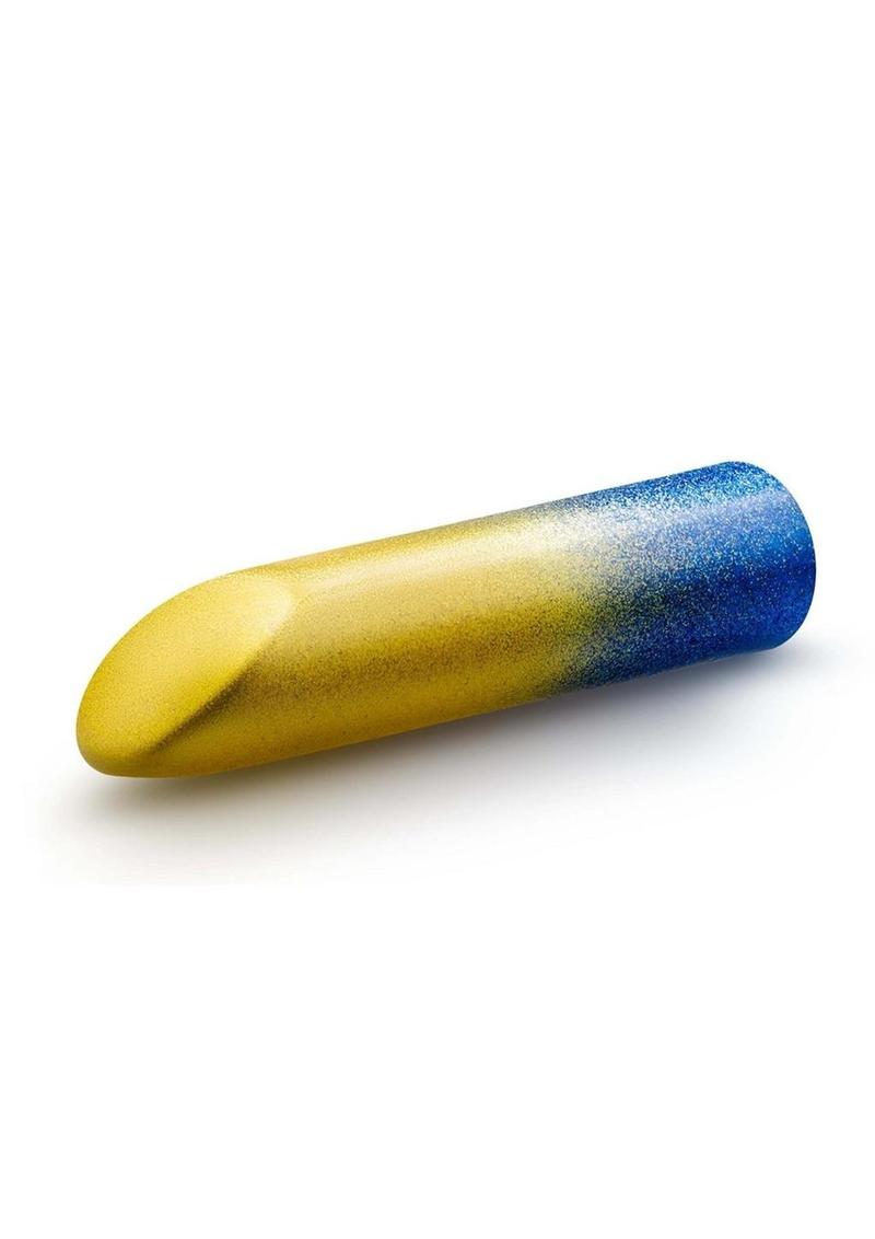 Power Of Love Ukraine Rechargeable Vibrator - Blue/Gold