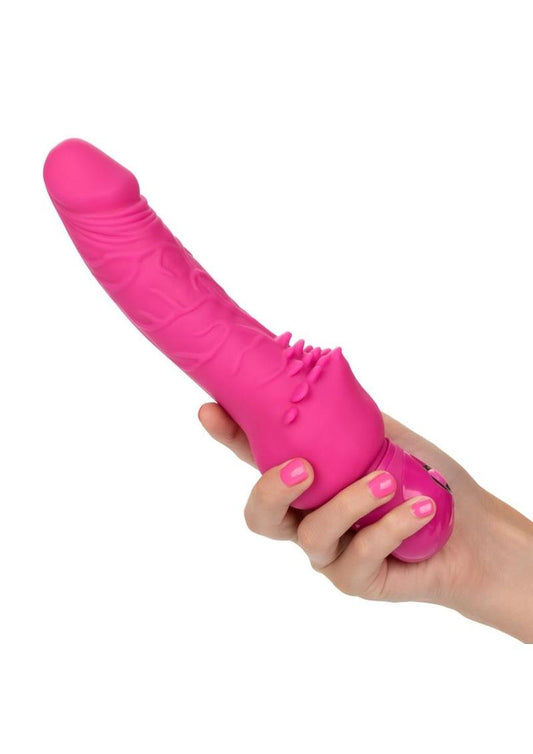 Power Stud Cliterrific Vibrator Waterproof - Pink - 6.75in