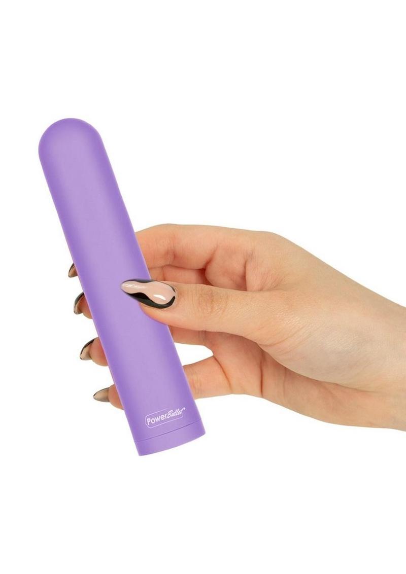 Powerbullet Eezy Pleezy Rechargeable Vibrator - Purple - 5in