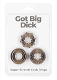 Powerbullet Got Big D Super Stretch Cock Rings