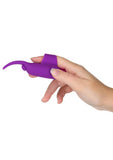 Powerbullet Silicone Teasing Tongue with Mini Rechargeable Bullet - Purple - 2.5in