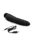 Powercocks Silicone Realistic Vibrator - Black - 7in