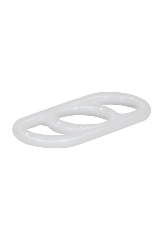 Precision Pump Erection Enhancer Silicone Cock Ring - Clear