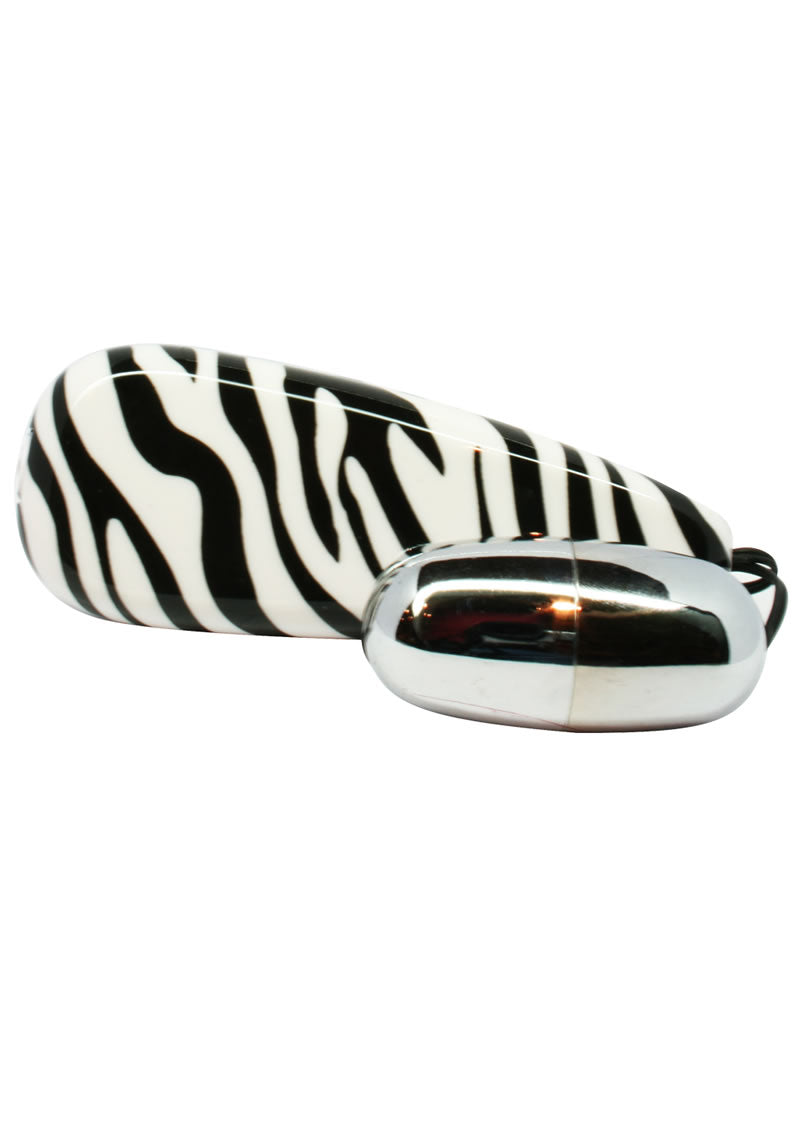 Primal Instinct Bullet with Remote Control - Animal Print/Zebra