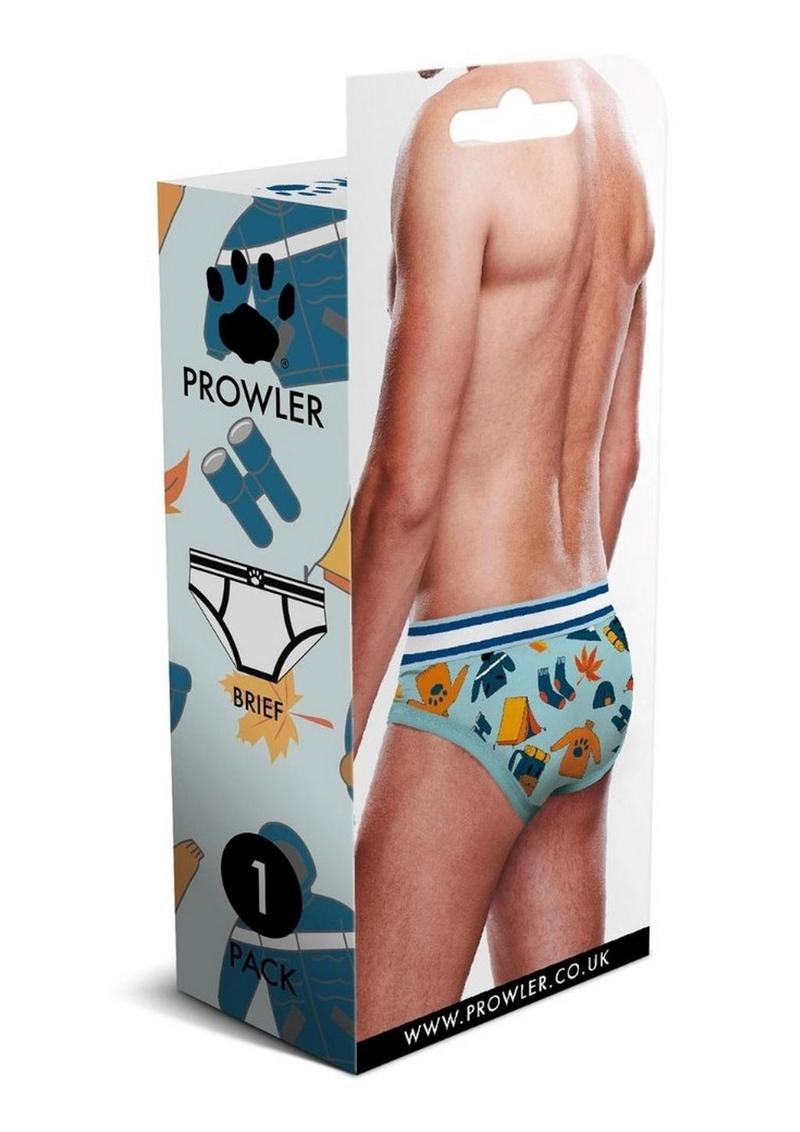 Prowler Autumn Scene Brief - Blue/Orange - Medium