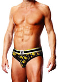 Prowler BDSM Rubber Ducks Brief - Black/Yellow - Small