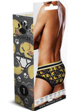 Prowler BDSM Rubber Ducks Brief - Black/Yellow - XXLarge