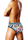 Prowler Bears with Hearts Brief - Blue - Small