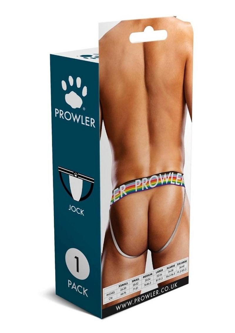 Prowler Black Oversized Paw Jock - Black/Multicolor/Rainbow - Large