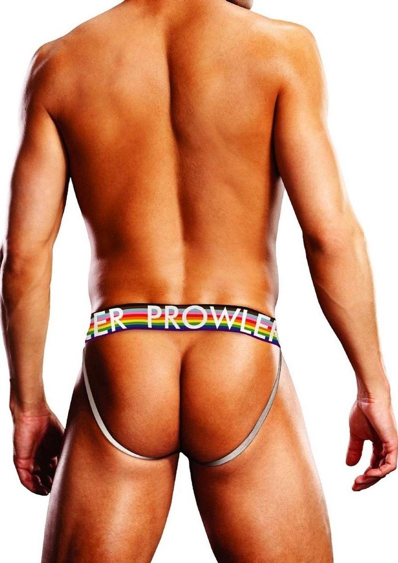 Prowler Black Oversized Paw Jock - Black/Multicolor/Rainbow - XLarge