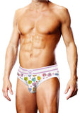 Prowler Candy Hearts Brief - White - Medium