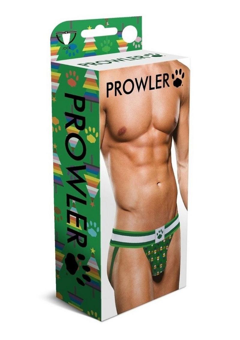 Prowler Christmas Tree Jock - Green/Multicolor/Rainbow - Medium