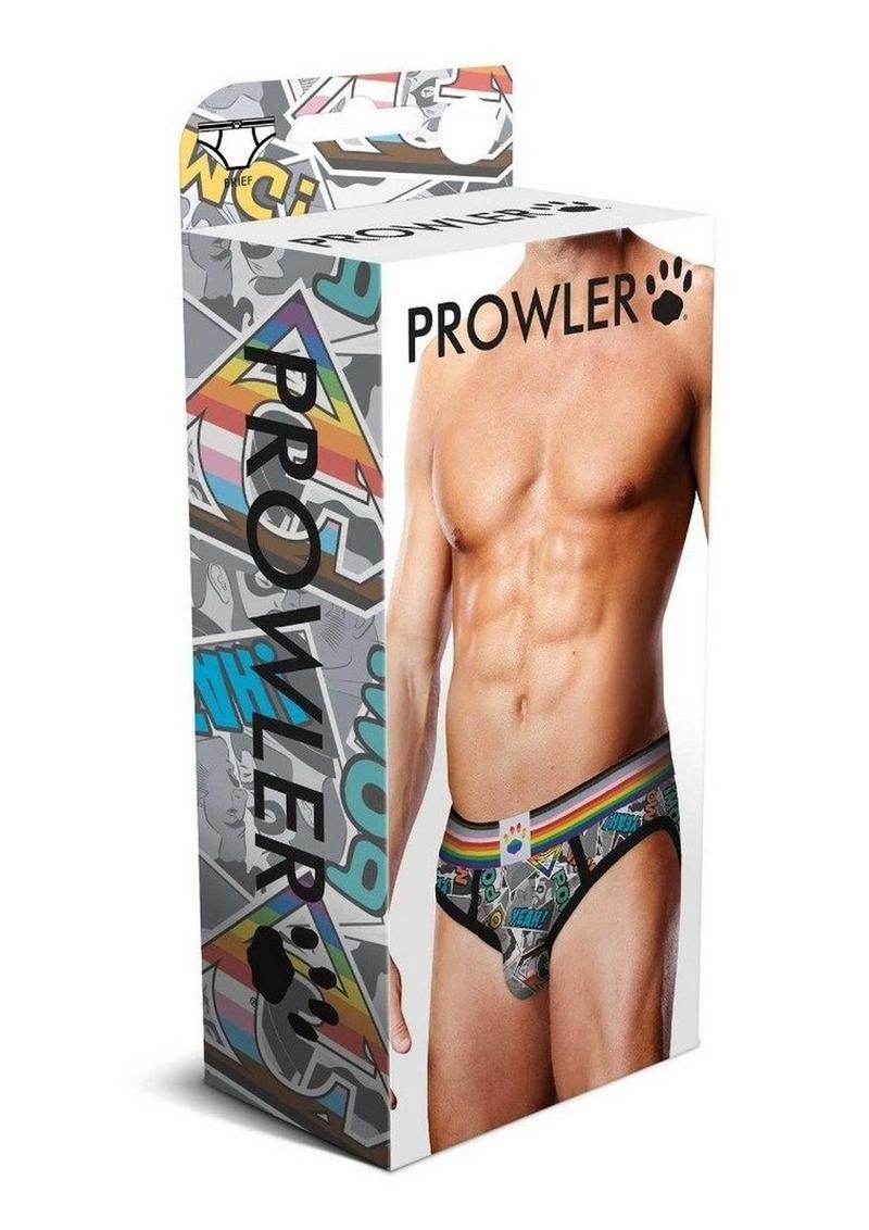 Prowler Comic Book Brief - Gray/Grey/Multicolor - Large