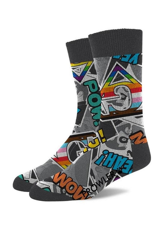 Prowler Comic Book Socks - Multicolor