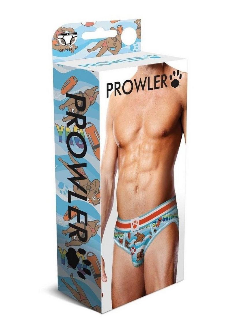 Prowler Gaywatch Bears Open Brief - Blue/Orange - XLarge