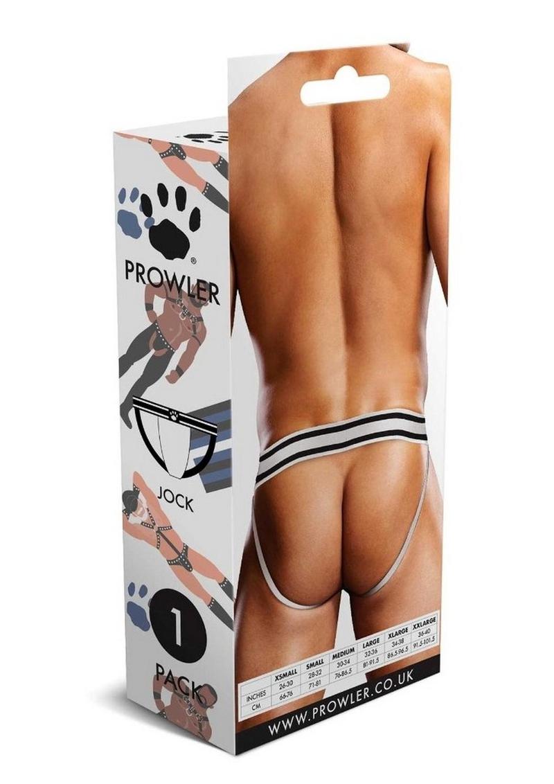 Prowler Leather Pride Jock - Black/White - XXLarge