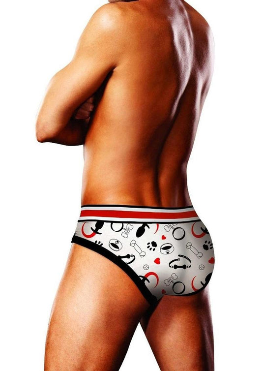 Prowler Puppie Print Brief - Black/White - Small