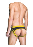 Prowler Red Ass-Less Brief - Black/Yellow - Medium
