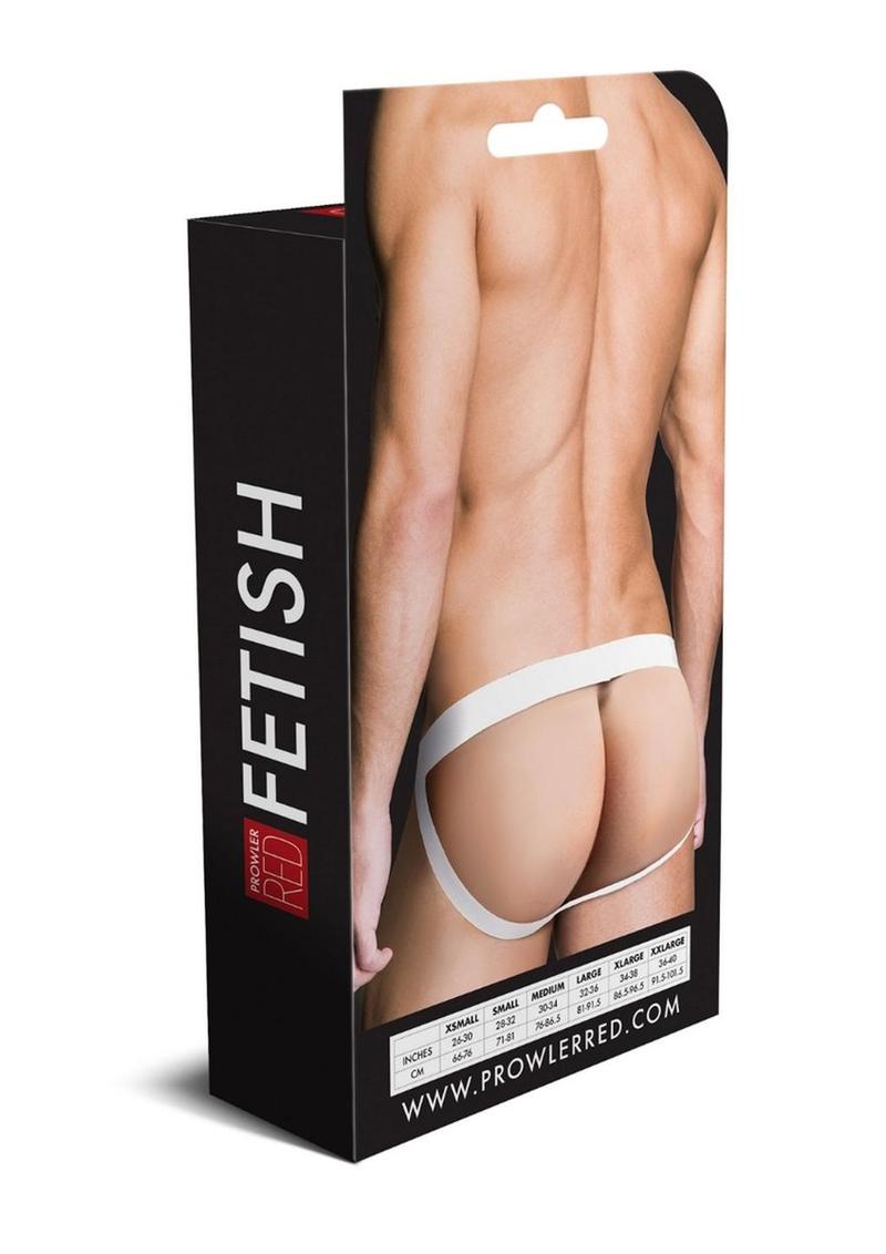 Prowler Red Ass-Less Cock Ring - White - XXLarge