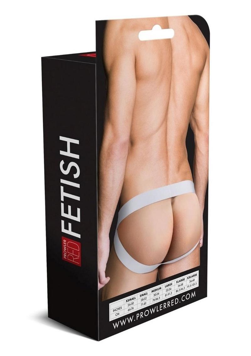 Prowler Red Ass-Less Jock - Black/White - Small