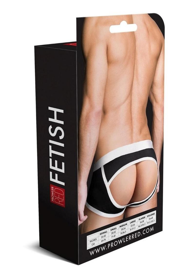Prowler Red Ass-Less Trunk - Black/White - Small