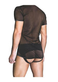 Prowler Red Mesh Tee Shirt - Black - Medium